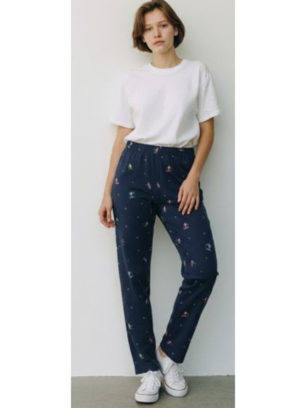 GAP KIDS Navy Blue Skier Print Leggings Girls XL Size 12